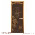 Дверь для сауны стеклянная Бронза матовая Лагуна 1900х700мм  (Магнит) (Осина) фото