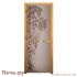 Дверь для сауны стеклянная Сатин матовая Березка 1900х700мм  (Магнит) (Осина) фото