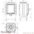 Печной камин Теплый камень WS 9-2 + топка ABX York KI фото 4