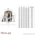 Потолочно проходной узел Феррум max t=450°C (AISI 430/ 0.5 + термо) фото 14