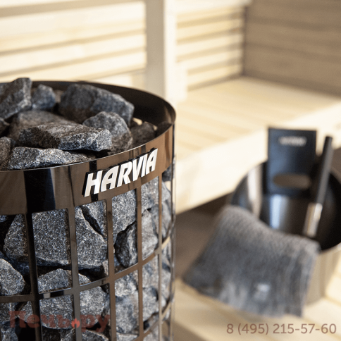 Электрическая печь Harvia Cilindro Pro PC100E/135E черная (без пульта) фото 3