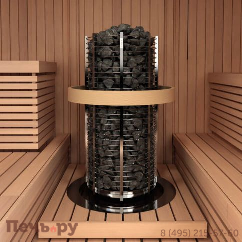 Электрическая печь SAWO Tower круглая TH3-45Ni2-P (со встроенным блоком мощности Saunova 2.0, панель управления не включена) фото 3