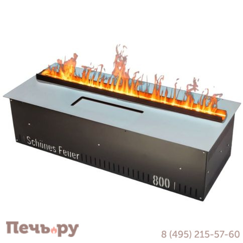 Электрический паровой камин Schones Feuer 3D FireLine 800 Pro Со стальной крышкой фото