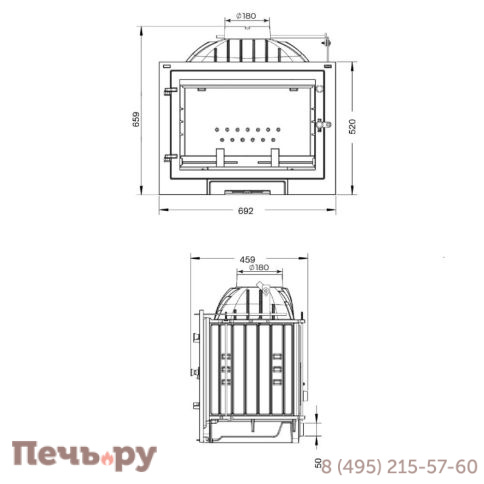 Каминная топка Везувий Everest D10 фото 3