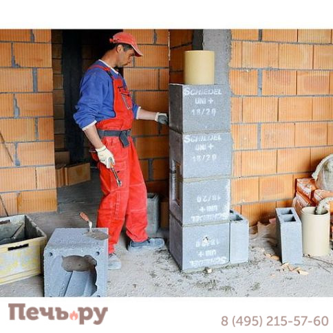 Керамический дымоход Schiedel UNI двухходовой с вент. каналом д.180 х180 мм фото 21