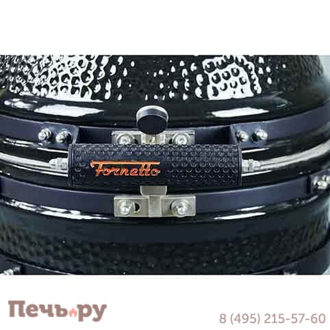 Керамический угольный гриль Fornetto Lento S Black фото 3