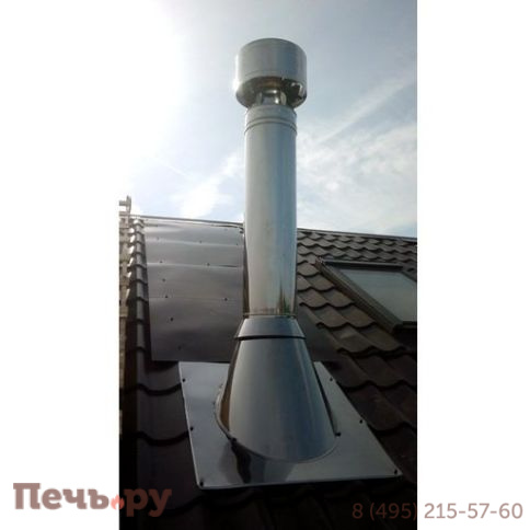 Комплект Дымок 0,5мм д.120мм (через крышу, верхний выход) фото 2
