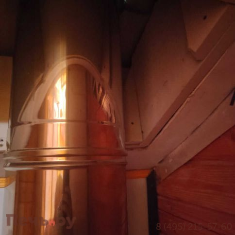 Комплект Вулкан, д. 180 мм., нерж. (проход через крышу, верхний выход) фото 8