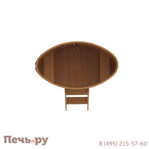 Купель BentWood овальная из лиственницы, 0,80Х1,42,  толщина стенок - 2,8 см фото 11