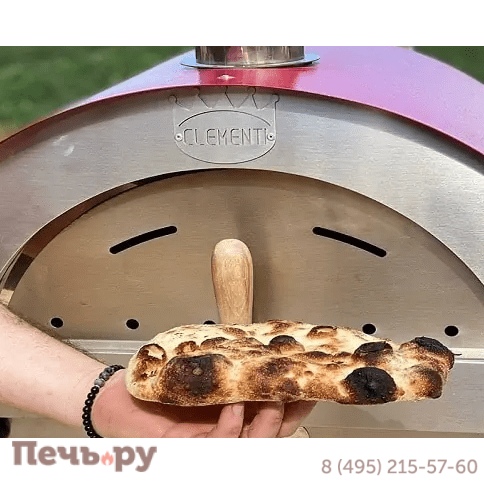Портативная газовая печь для пиццы Clementi Clementino Ibrido Rosso фото 2