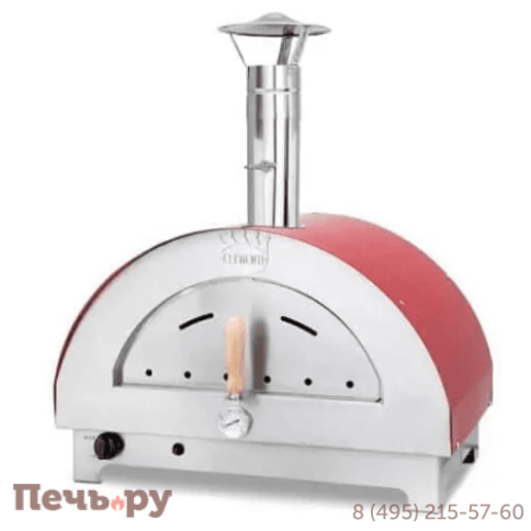 Портативная газовая печь для пиццы Clementi Clementino Ibrido Rosso фото