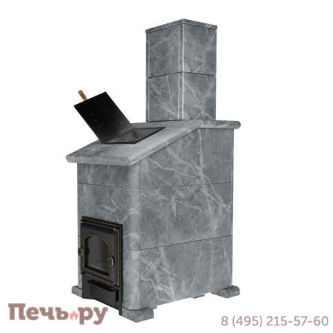 Премиальная банная печь НМК Сибирь-25 ЗК без ВТК в облицовке Президент фото 4