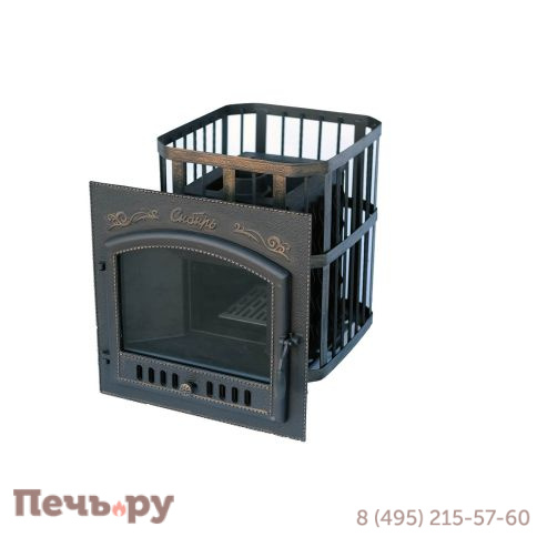 Премиальная банная печь НМК Сибирь-40 (дверка 700х700) фото 5