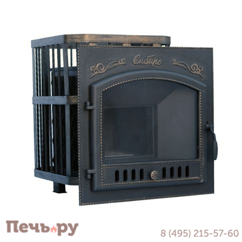 Премиальная банная печь НМК Сибирь-40 (дверка 700х700) фото