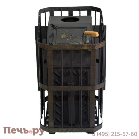 Премиальная чугунная банная печь НМК Сибирь-25 ЗК (дверка 700х700) фото 9