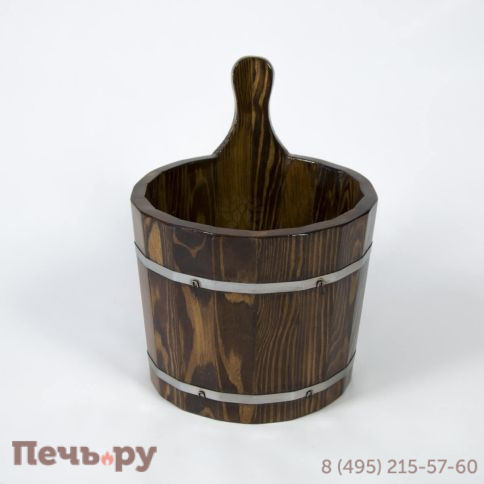 Ушат для бани BentWood из лиственницы, 5 л. фото 3