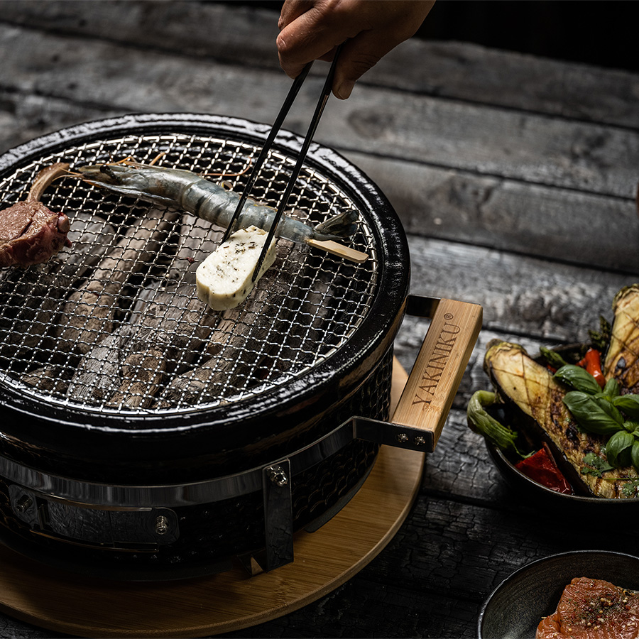 Гриль настольный Yakiniku Shichirin круглый⚡ – купить с доставкой по Москве  в интернет-магазине Pech.ru